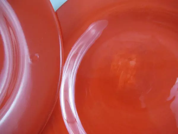 Vintage Home Collection Plate Dinner Shiny Red JC Penny 10 Inch In Box