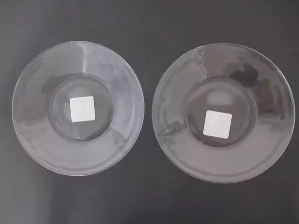 Set of 2 Anchor Hocking 8" Glass Luncheon Plates Presence Clear 842F