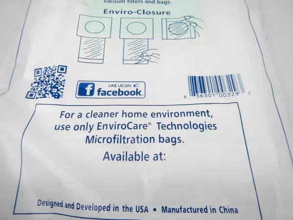 EnvirocareType W2 Windtunnel 2 Vacuum Allergy Micro Filtration Bags 3 Pack