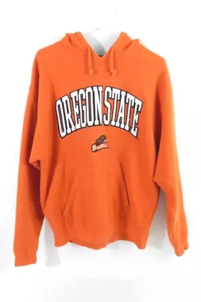 J. America Oregon State University Beavers Hooded Sweatshirt Men's Sz M Bag
