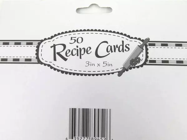 Lot of 3 Packs of 50 Count Recipe Cards Unused Sealed Desserts Fruits Veggies