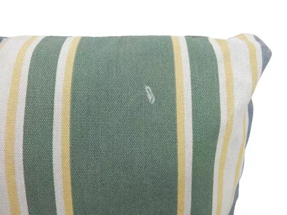 Lot of 2 Better Homes And Gardens Outdoor Accent Pillows Striped Green Blue