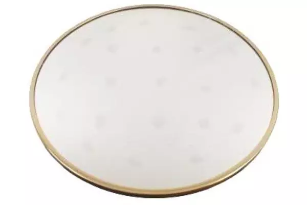 MH London 28 Inch Tivoli Gold Non Beveled Round Mirror Wall Décor Accent