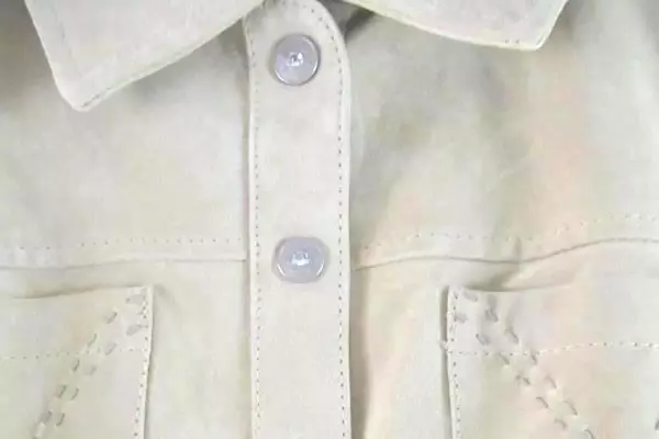 Vintage Live A Little Light Tan Leather Jacket Women's Size L Stitch Accents