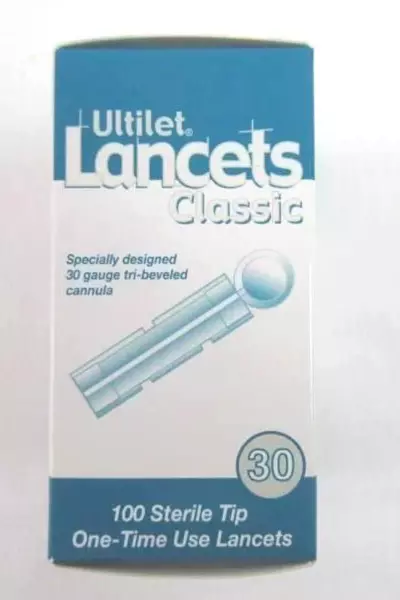 Lot of 4 Ultilet Lancets Classic 30G 100 Count Boxes Sealed Exp 4/25 Sterile