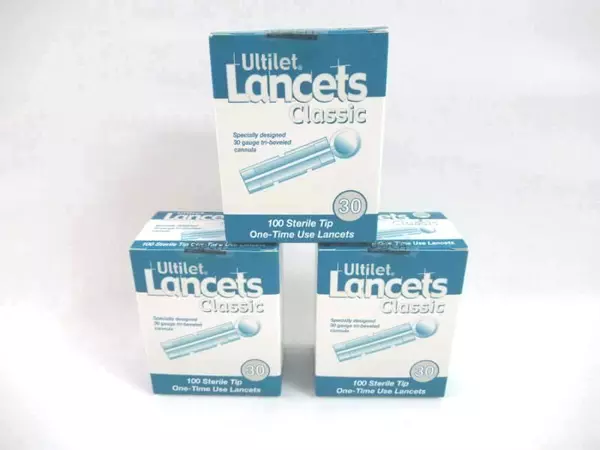 Lot of 3 Ultilet Lancets Classic 30G 100 Count Boxes Sealed Exp 09/2025 Sterile