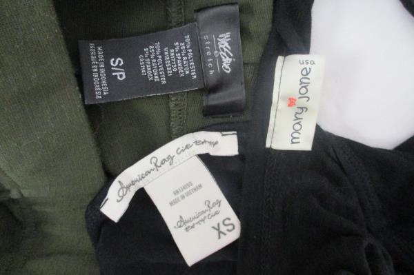 Mixed Lot of 3 Outfit Mossimo Leggings American Rag Crop Top Mary Jane Top XS-S
