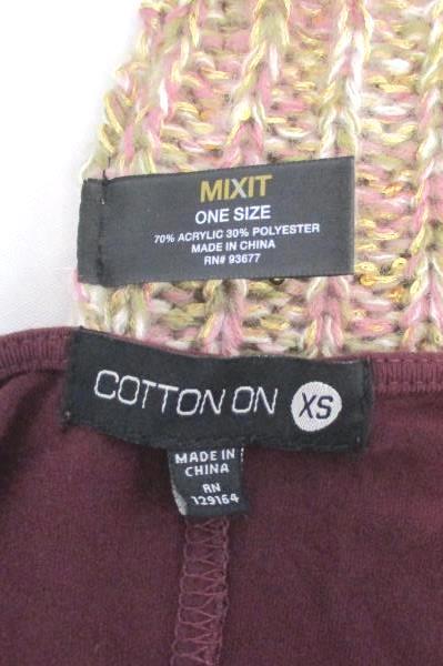 Women's Cotton On Scoop Neck Mini Dress XS Plus Mixit Sequined Infinity Scarf