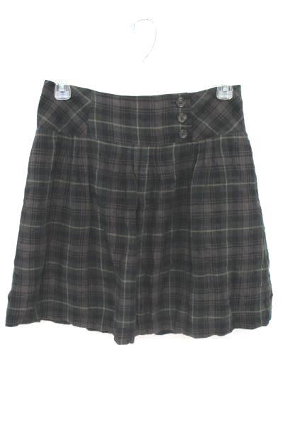 2 Piece Women's Outfit Cabi Pleated Plaid Skirt Victoria Secret Knit Crop Top M