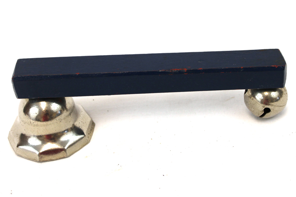 Vintage Handmade Wood And Bell Toy Telephone Receiver RING-A-LING