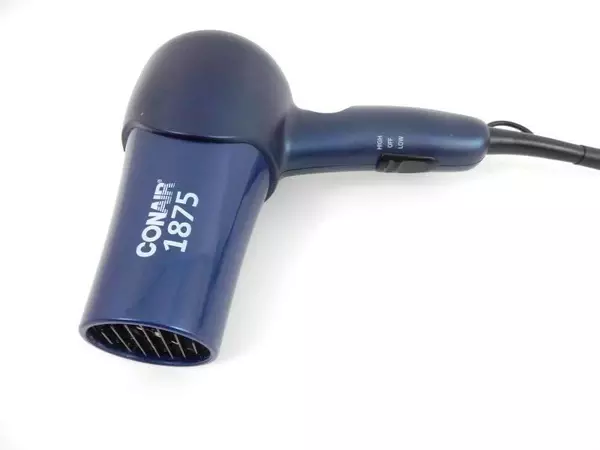 Conair 1875 Navy Blue Travel Size Blow Dryer Tested Works Model 152TR UL Listed