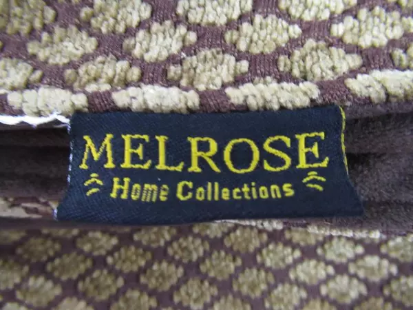 Melrose Home Collection Tapestry Throw Blanket Brown Gold Leaves Floral