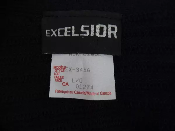 Vintage Excelsior Navy Blue Ribbed Knit Button Up Vest Women's Size Large