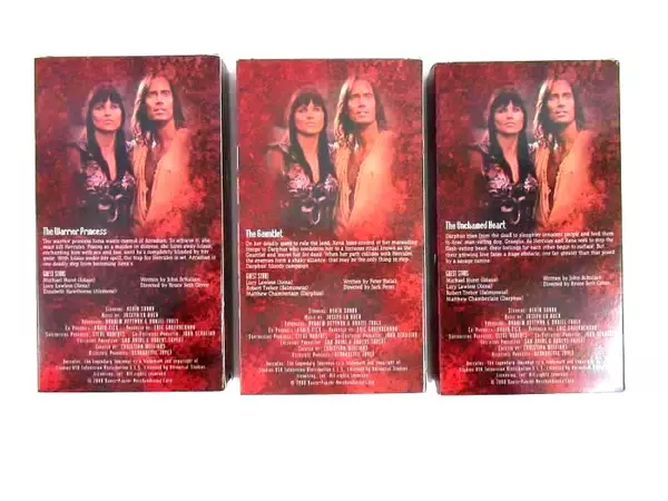 Xena Warrior Princess The Trilogy VHS Box Set Hercules Unchained Heart Gauntlet