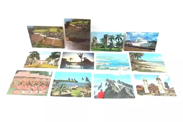Lot of 20 Vintage Postcards Blank 1970's New Zealand Tahiti Panama Venezuela