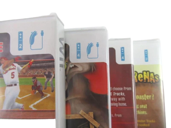 Lot of 4 Nintendo Wii Games Just Dance Looney Tunes Monster Trux MLB 2K8