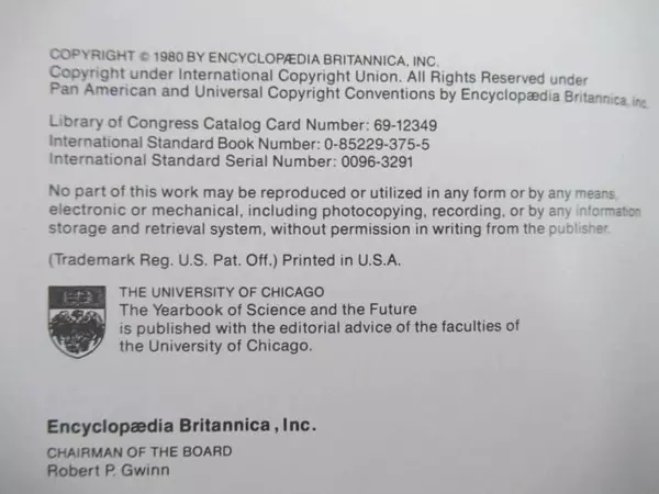 Encyclopaedia Britannica Science and The Future 1981 Yearbook
