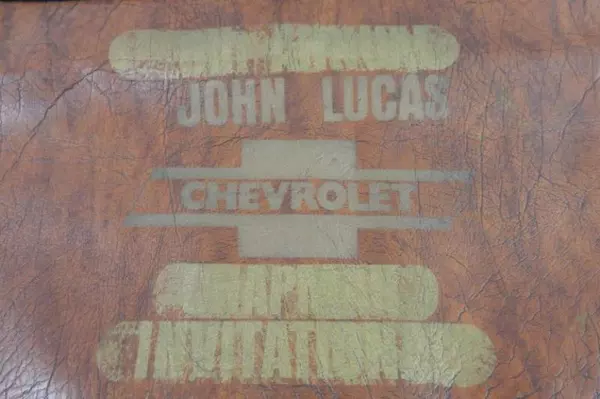 Vintage Pleather Vinyl Garment Bag Wardrobe Brown John Lucas Chevrolet