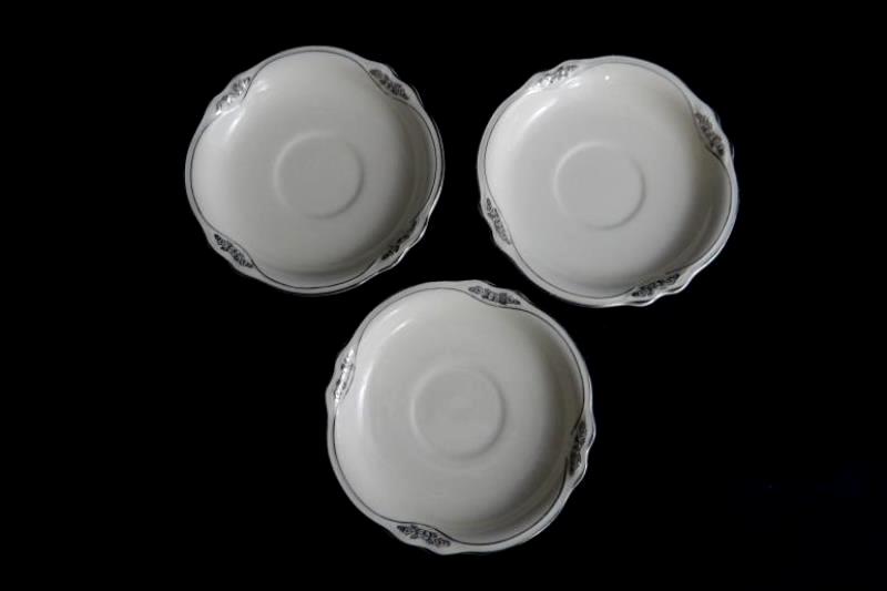 3 Vintage Homer Laughlin Virginia Rose Patrician Cups and Saucers