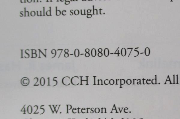 2016 CCH Federal Taxation Basic Principles Smith Harmelink Hasselback Textbook
