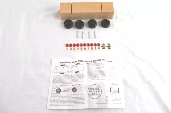 Avana Wood Gran Prix Cub Scout Pinewood Derby Car Kit