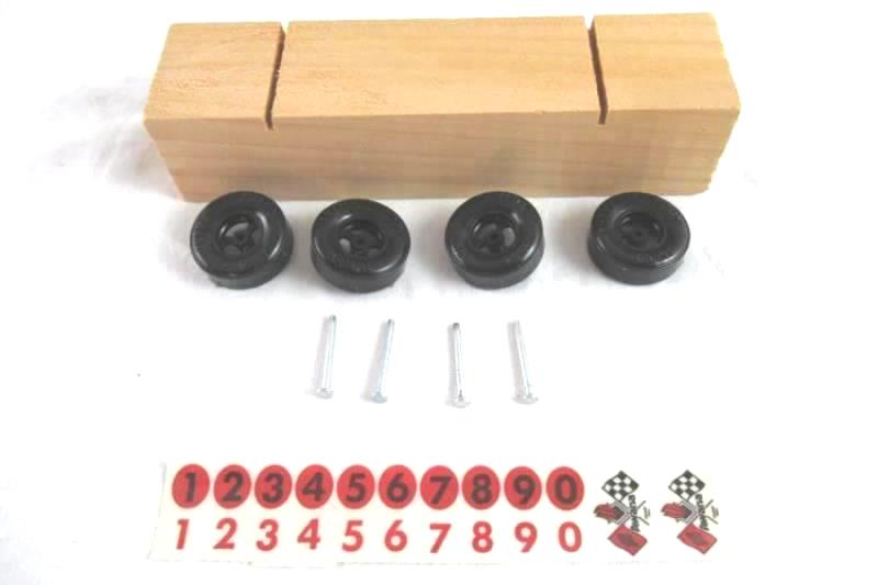 Avana Wood Gran Prix Cub Scout Pinewood Derby Car Kit