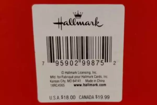 2007 Hallmark White Porcelain Dated Holiday Bell in Original Box