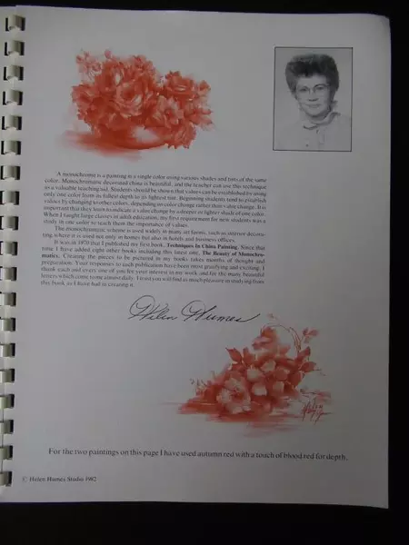 The Beauty of Monochromatics by Helen Humes 1982 Spiral Softcover Painting Book