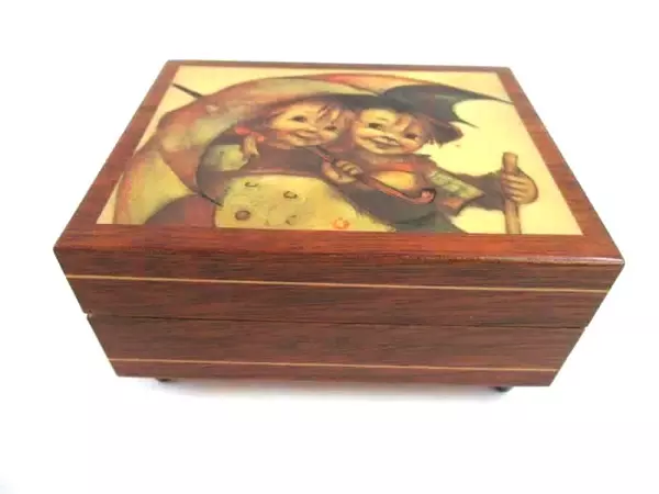 Vintage House Of Goebel Stormy Weather Music Box by M.J. Hummel