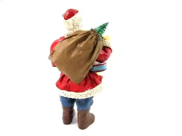 Kurt S. Adler Inc Santa's World Fabric Mache Old World Santa J2939