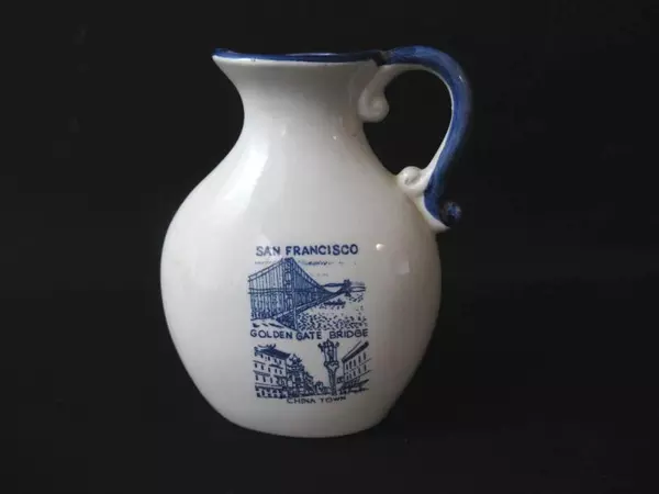 Souvenir San Francisco Left Handed Pitcher Southpaw Blue White Windmill