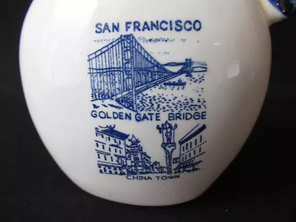 Souvenir San Francisco Left Handed Pitcher Southpaw Blue White Windmill