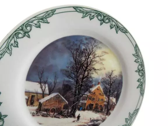 Four Star International Museum City of New York Currier & Ives Plate 8 Inch 2001