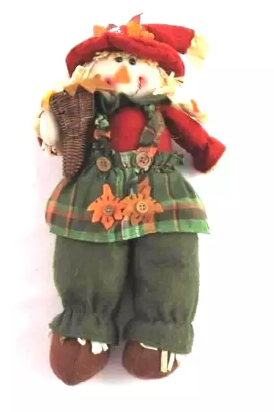 2008 Handwork International Limited Fall Scarecrow Shelf Sitter Autumn Fall