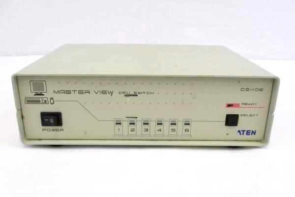 Master View CS-106 6-Channel CPU Switch ATEN Keyboard Video Mouse Console