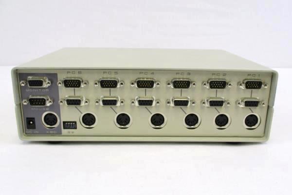 Master View CS-106 6-Channel CPU Switch ATEN Keyboard Video Mouse Console