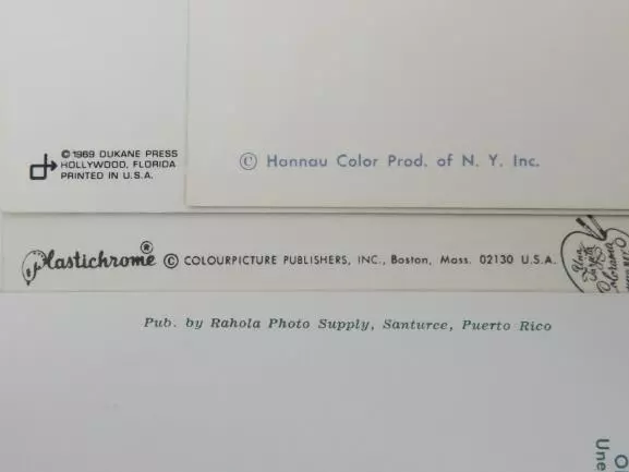 Lot of 12 Vintage Puerto Rico Postcards Blank 1970's San Juan Dorado Beach