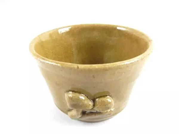 Hand Thrown Pottery Vessel Dish Art Mushroom Deco Earth Tone Abstract Hal Madder
