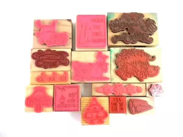 Lot of 14 Rubber Stamps Christmas Recollections Inkadinkado Studio G Kathy Davis
