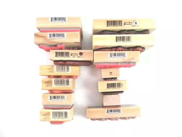 Lot of 14 Rubber Stamps Christmas Recollections Inkadinkado Studio G Kathy Davis