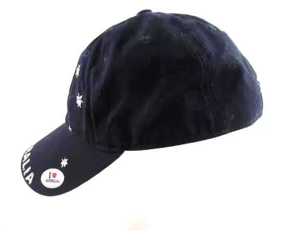 I Heart Australia Blue Baseball Cap Australian Flag Adjustable Easy Fasten Strap