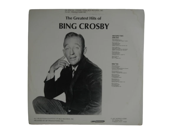 The Greatest Hits Of Bing Crosby Vinyl LP 2 Record 1977 MCA M.F. Productions