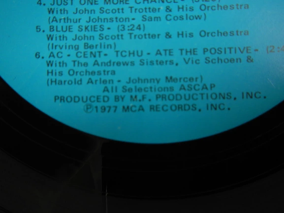 The Greatest Hits Of Bing Crosby Vinyl LP 2 Record 1977 MCA M.F. Productions