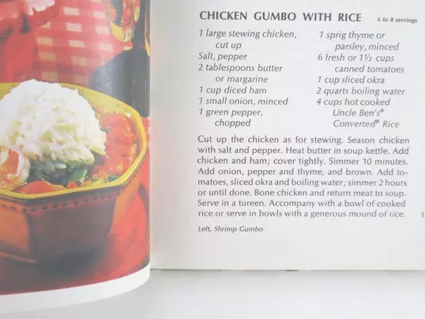 Vintage Uncle Ben's The Magic Of Rice Cookbook Hardcover Rutledge 1969