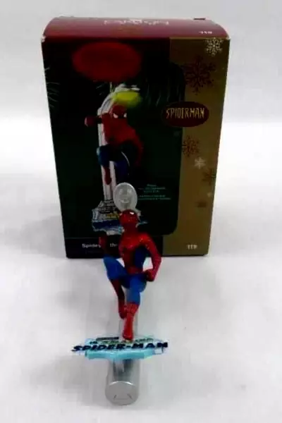 2005 Carlton Cards Spidey In the Spotlight Light Up Christmas Ornament CXOR-119N