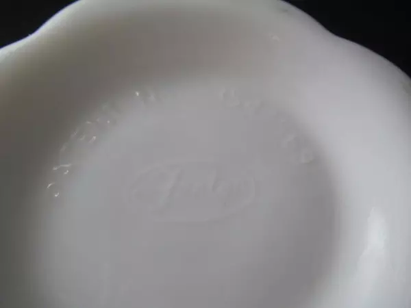 Vintage Milk Glass Fenton Footed Hobnail Multiple Candle Holder Bowl 3547569