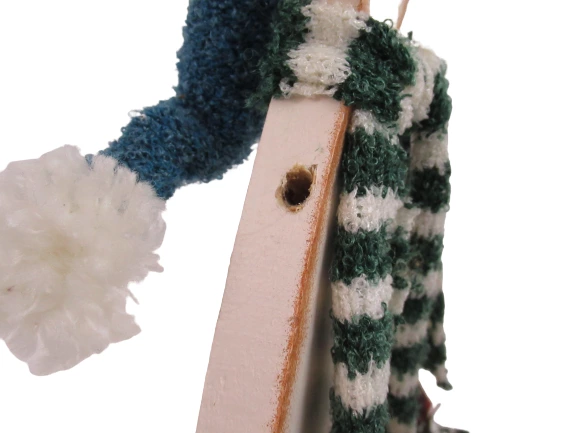 Lot of 2 Joelson Industries Christmas Snowman Shelf Plaque Decorations Festive