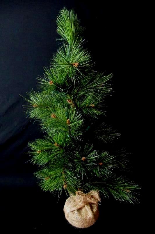 TII Collections 24" Artificial Pine Christmas Tree With Light String