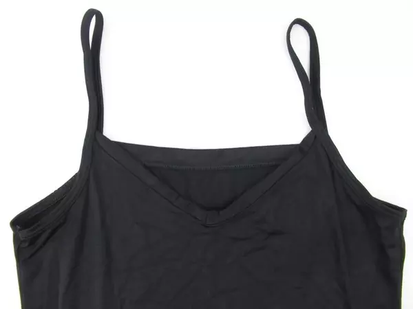 Vassarette Black Camisole Women's Size Small Smooth V Neckline