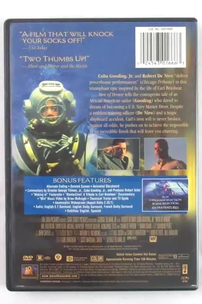 Men of Honor DVD Robert De Niro Cuba Gooding Jr Twenthieth Century Fox 2001